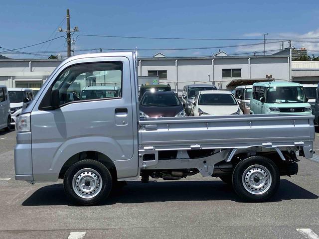 ハイゼットトラックスタンダード荷台三方開　バッテリーカバー　ＡＭ／ＦＭラジオ　ハロゲンヘッドランプ　オートライト　オートハイビーム　衝突被害軽減ブレーキ　マニュアルエアコン　アイドリングストップ　サイドレバー式パーキングブレーキ（千葉県）の中古車