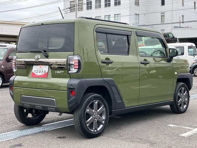 タフトＧ　ダーククロムベンチャー　エコアイドル非装着車９型ＤＰＡ／地デジ／ＢＴ　バックカメラ　前後ドラレコ　ガラスルーフ　ルーフレール　ＬＥＤヘッドランプ　オートライト　ＡＤＢ　スマアシ　前後コーナーセンサー　シートヒーター　電動駐車ブレーキ　キーフリー（千葉県）の中古車