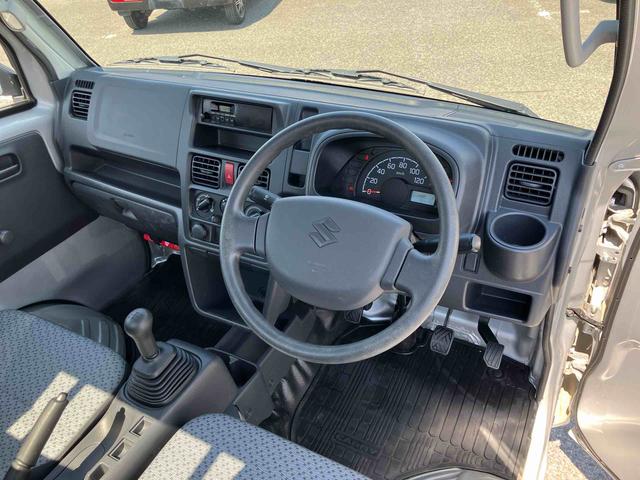 キャリイトラックKCエアコン・パワステ4WD テールゲートチェーン スピーカー一体型AM/FMラジオ エアコン パワステ デュアルエアバッグ ABS 最大積載量350kg(千葉県)の中古車
