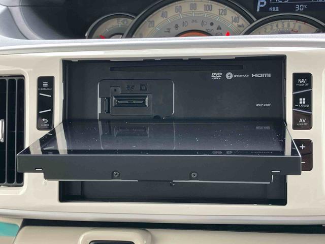 ムーヴキャンバスＧメイクアップ　ＳＡIII８型ナビ／ＴＶ／ＤＶＤ／ＢＴ／ＵＳＢ　全周囲カメラ　ドラレコ　ＥＴＣ　置き楽ボックス　ＬＥＤヘッドライト　オートライト　ＡＨＢ　スマアシ　両側電動スライド　ボタンスタート　盗難防止アラーム　キーフリー（千葉県）の中古車