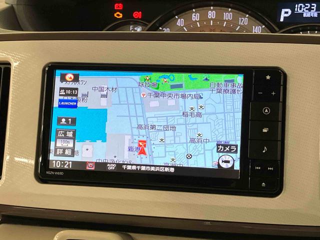 ムーヴキャンバスGメイクアップリミテッド SAIII 4WDナビ/BT/TV/DISC/全周囲カメラ 前ドラレコ ETC 両側パワスラ LEDヘッド/フォグ メッキモール スマートキー オート格納ドアミラー 置きラクBOX 衝突被害軽減ブレーキ(千葉県)の中古車