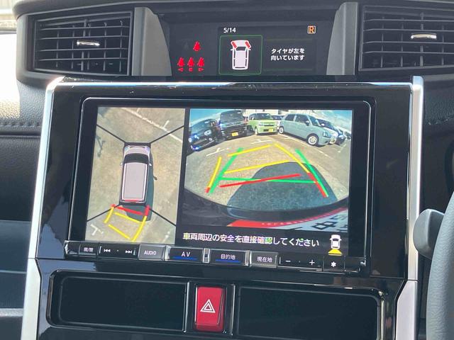 トールカスタムＧ９型ナビ／ＢＴ／ＴＶ／ＤＩＳＣ／全周囲カメラ　後席モニター　前後ドラレコ　ＥＴＣ　シートヒーター　シートバックテーブル　両側パワスラ　ＬＥＤヘッド／フォグ　１４インチアルミ　クルコン　スマートキー（千葉県）の中古車