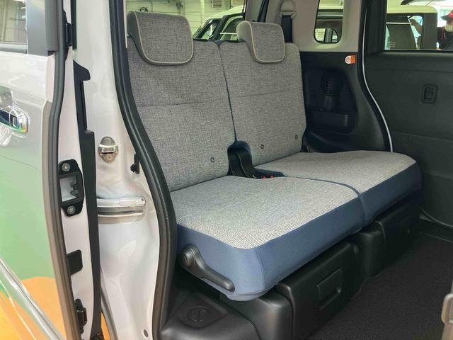 ムーヴキャンバスストライプスGスマアシ ダイハツ予防安全機能 置きラクボックス ホットカップホルダー オートブレーキホールド付き電動パーキング オートライト オートハイビーム LEDヘッドライト プッシュエンジンスタート(千葉県)の中古車