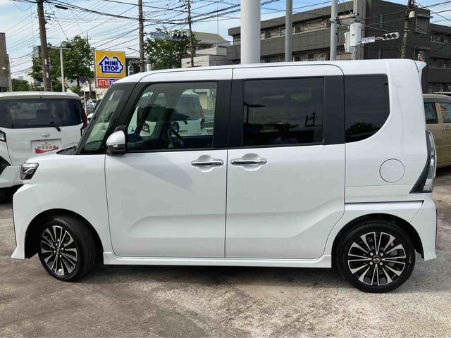 タントカスタムRSリミテッドオーディオレス仕様 両側電動スライドドア ターボ車 衝突回避支援ブレーキ 誤発進抑制装置 アイドリングストップ スマートキー プッシュボタンスタート 盗難防止装置 イモビライザー オートライト(千葉県)の中古車
