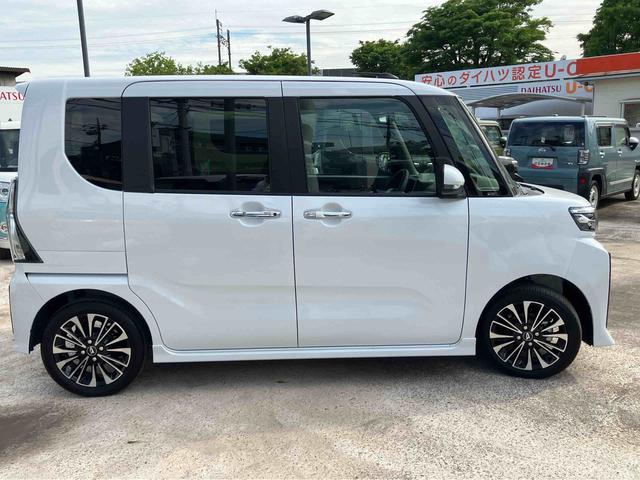 タントカスタムRSリミテッドオーディオレス仕様 両側電動スライドドア ターボ車 衝突回避支援ブレーキ 誤発進抑制装置 アイドリングストップ スマートキー プッシュボタンスタート 盗難防止装置 イモビライザー オートライト(千葉県)の中古車