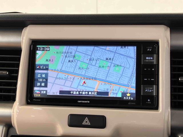 ハスラーGナビ/TV/CD/DVD/バックカメラ/ステアリングスイッチ ETC シートヒーター プッシュボタンスターター 電動格納ドアミラー 運転席シートリフター 横滑り防止装置 衝突被害軽減ブレーキ(千葉県)の中古車