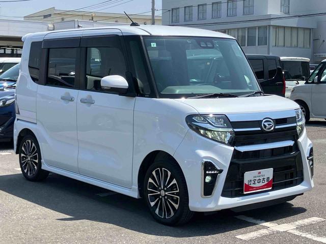 タントカスタムRSターボ ナビ/TV/DVD/BT/USB バックカメラ ドラレコ ETC LEDヘッドライト オートライト 衝突被害軽減ブレーキ コ−ナ−センサー 両側電動スライドドア 革巻ステア アルミ キーフリー(千葉県)の中古車