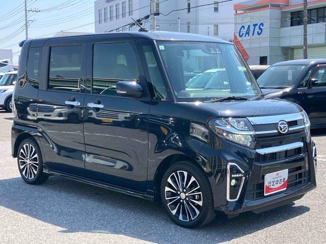 タントカスタムRSターボ ナビ/TV/DVD/BT/USB バックカメラ 前後ドラレコ ETC 全車速追従クルコン LEDヘッドライト オートライト スマアシ 前後コ−ナ−センサー シートヒーター 両側電動スライドドア(千葉県)の中古車