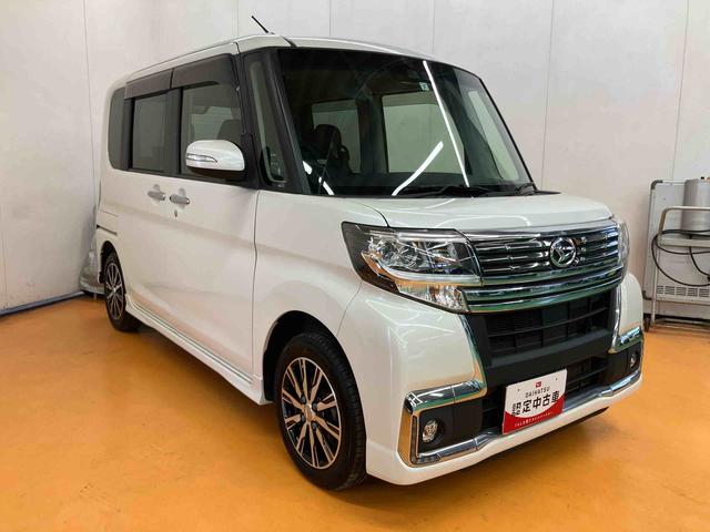 タントカスタムX トップエディションSAIIIバックカメラ連動フルセグナビ USB接続 ブルートゥース対応 衝突被害軽減ブレーキ 横滑り防止装置 オートライト オートハイビーム LEDヘッドライト 運転席シートヒーター 左側電動スライドドア(千葉県)の中古車