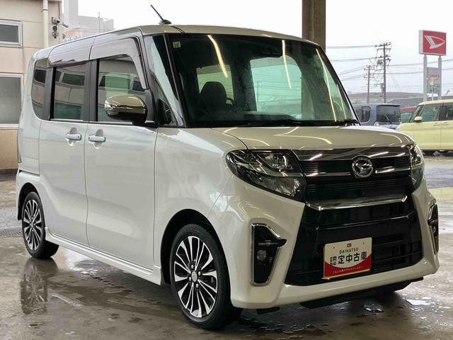 タントカスタムRSターボ 9型ナビ/TV/DVD/BT/USB 全周囲カメラ 前後ドラレコ ETC 全車速追従クルコン LEDヘッドライト オートライト スマアシ コ−ナ−センサー シートヒーター 両側電動スライドドア(千葉県)の中古車