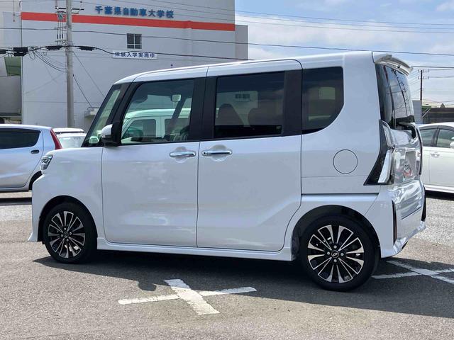 タントカスタムＲＳ９型ＤＰオーディオ／ＢＴ／ＴＶ／バックカメラ　ターボ　１５インチアルミ　両側電動スライドドア　ＬＥＤヘッド／フォグ　スマートキー　シートヒーター　上下２段調節式デッキボード　衝突被害軽減ブレーキ（千葉県）の中古車
