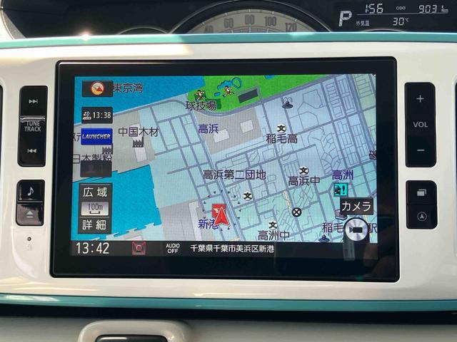 ムーヴキャンバスＧメイクアップリミテッド　ＳＡIII８型ナビ／地デジ／ＤＶＤ／ＢＴ／ＵＳＢ　全周囲カメラ　ドラレコ　ＥＴＣ　ＬＥＤヘッドライト　オートライト　ＡＨＢ　スマアシ　両側電動スライド　オートＡ／Ｃ　キーフリー　盗難防止アラーム　ステアリモコン（千葉県）の中古車