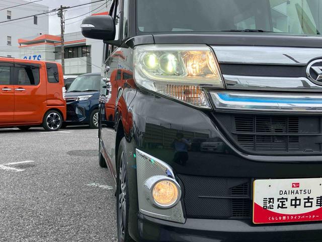 タントカスタムRSターボエンジン 両側電動スライドドア 15インチアルミホイール フロントグリルイルミ LEDヘッドライト ハロゲンフォグランプ プッシュボタンスターター 電動格納ドアミラー スライドドアサンシェード(千葉県)の中古車