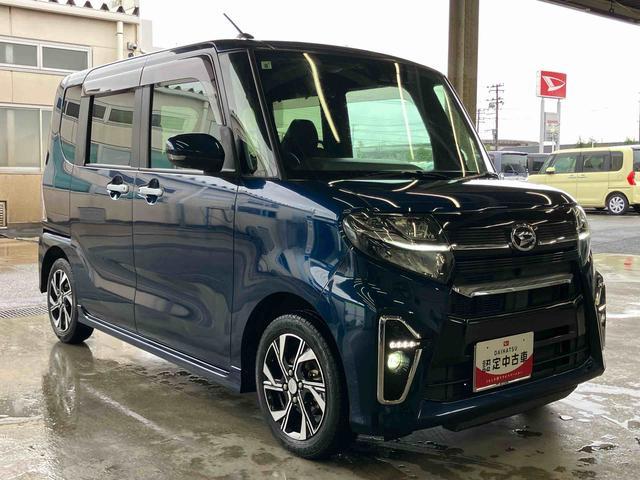 タントカスタムＸ９型ナビ／地デジ／ＤＶＤ／ＢＴ／ＵＳＢ　全周囲カメラ　前後ドラレコ　ＥＴＣ　両側電動スライドドア　シートヒーター　ＬＥＤヘッドライト　オートライト　ＡＨＢ　コ−ナ−センサー　キーフリー　アルミホイール（千葉県）の中古車