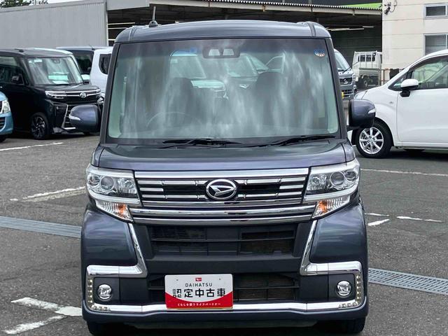タントカスタムRS トップエディションSAIIIターボ バックカメラ ETC トップシェイドガラス LEDヘッドライト オートライト オートハイビーム スマアシ 両側電動スライド MOMO製革巻ステアリング キーフリー イモビライザー 盗難防止警報(千葉県)の中古車