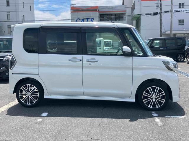 タントカスタムＲＳ　トップエディションＳＡIIIターボ　８型ナビ／ＴＶ／ＤＶＤ／ＢＴ／ＵＳＢ　バックカメラ　ＥＴＣ　トップシェイドガラス　ＬＥＤヘッドライト　衝突軽減装置　両側電動スライドドア　革巻ハンドル　キーフリー　イモビライザー　盗難防止警報（千葉県）の中古車