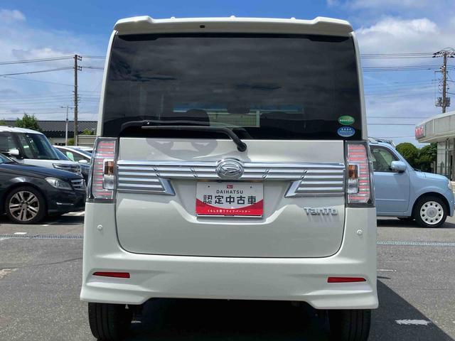 タントカスタムＲＳ　トップエディションＳＡIIIターボ　８型ナビ／ＴＶ／ＤＶＤ／ＢＴ／ＵＳＢ　バックカメラ　ＥＴＣ　トップシェイドガラス　ＬＥＤヘッドライト　衝突軽減装置　両側電動スライドドア　革巻ハンドル　キーフリー　イモビライザー　盗難防止警報（千葉県）の中古車