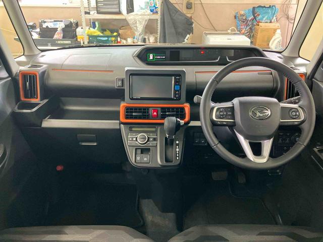 タントファンクロスターボ　エコアイドル非装着車バックカメラ連動フルセグナビ　ＵＳＢ接続　ブルートゥース対応　フロント．リヤドライブレコーダー連動　ビルトインＥＴＣ　アダプティブクルーズコントロール　前席シートヒーター　前後コーナーセンサー（千葉県）の中古車