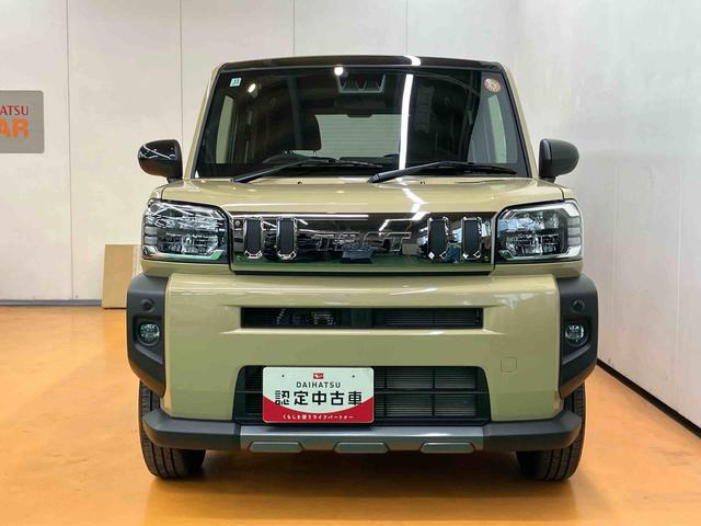 タフトGターボ ダーククロムベンチャー前後ダークガーニッシュ ガラスルーフ ルーフレール 15インチアルミ LEDヘッド/フォグランプ バックカメラ スマートキー シートヒーター 電動駐車ブレーキ 自動追従クルコン 衝突被害軽減ブレーキ(千葉県)の中古車