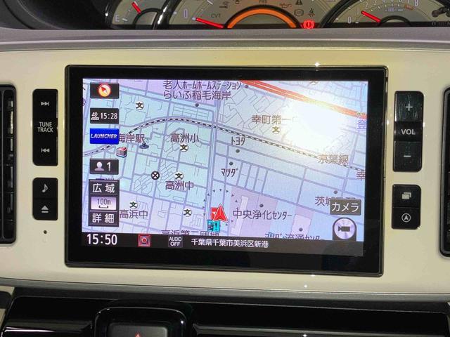 ムーヴキャンバスＧブラックアクセントＶＳ　ＳＡIII８型ナビ／ＴＶ／ＤＶＤ／ＢＴ／ＵＳＢ　全周囲カメラ　前後ドラレコ　運転席シートヒーター　ＬＥＤヘッドライト　オートライト　ブラック内装　衝突軽減装置　置き楽ＢＯＸ　両側電動スライドドア　ボタンスタート（千葉県）の中古車