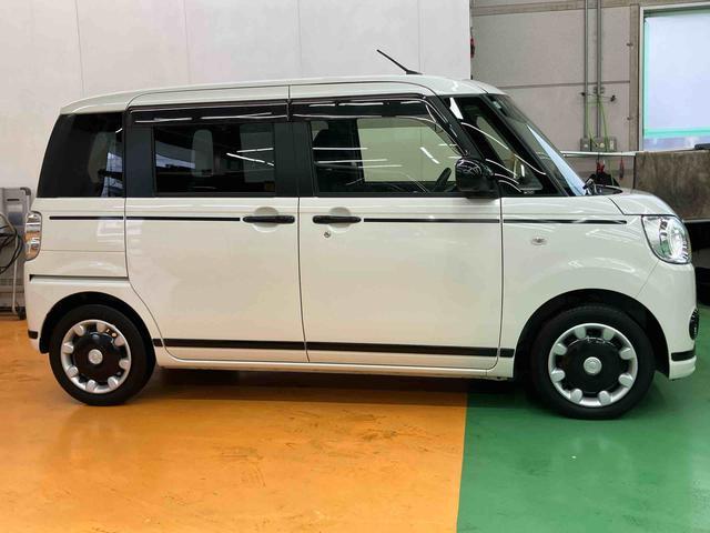ムーヴキャンバスＧブラックアクセントＶＳ　ＳＡIII８型ナビ／ＴＶ／ＤＶＤ／ＢＴ／ＵＳＢ　全周囲カメラ　前後ドラレコ　運転席シートヒーター　ＬＥＤヘッドライト　オートライト　ブラック内装　衝突軽減装置　置き楽ＢＯＸ　両側電動スライドドア　ボタンスタート（千葉県）の中古車