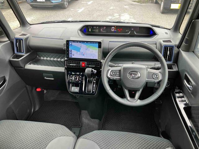 タントカスタムRS9型ナビ/BT/TV/DISC/Bカメラ 前後ドラレコ ETC ターボ 両側パワスラ 15インチアルミ LEDヘッド/フォグ シートヒーター 電動駐車ブレーキ 自動追従クルコン 衝突被害軽減ブレーキ(千葉県)の中古車