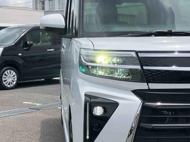 タントカスタムＲＳリミテッドターボ　バックカメラ　全車速追従クルコン　ＬＥＤヘッドライト　フォグランプ　オートライト　ＡＤＢ　両側電動スライド　シートヒーター　革巻ステアリング　コ−ナ−センサー　電動駐車ブレーキ　アルミホイール（千葉県）の中古車