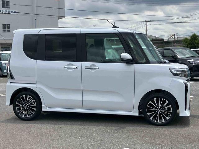 タントカスタムＲＳリミテッドターボ　バックカメラ　全車速追従クルコン　ＬＥＤヘッドライト　フォグランプ　オートライト　ＡＤＢ　両側電動スライド　シートヒーター　革巻ステアリング　コ−ナ−センサー　電動駐車ブレーキ　アルミホイール（千葉県）の中古車