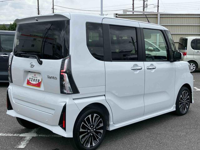 タントカスタムＲＳリミテッドターボ　バックカメラ　全車速追従クルコン　ＬＥＤヘッドライト　フォグランプ　オートライト　ＡＤＢ　両側電動スライド　シートヒーター　革巻ステアリング　コ−ナ−センサー　電動駐車ブレーキ　アルミホイール（千葉県）の中古車