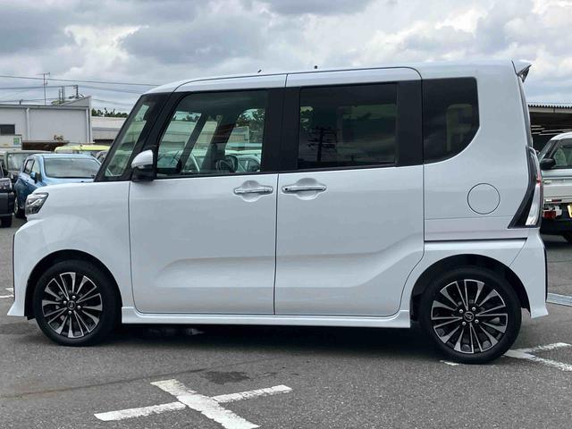 タントカスタムＲＳリミテッドターボ　バックカメラ　全車速追従クルコン　ＬＥＤヘッドライト　フォグランプ　オートライト　ＡＤＢ　両側電動スライド　シートヒーター　革巻ステアリング　コ−ナ−センサー　電動駐車ブレーキ　アルミホイール（千葉県）の中古車