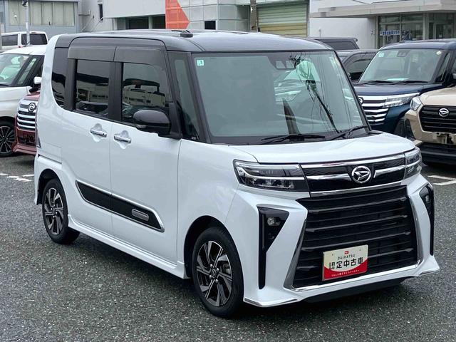 タントカスタムX全周囲カメラ リヤメッキガーニッシュ 両側パワスラ 14インチアルミ LEDヘッド/フォグ シートヒーター 電動駐車ブレーキ 運転席ロングスライド 上下2段調節式デッキボード 衝突被害軽減ブレーキ(千葉県)の中古車