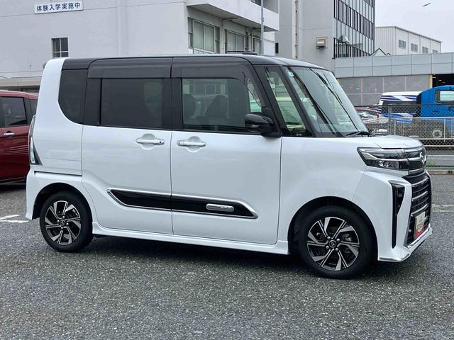 タントカスタムX全周囲カメラ リヤメッキガーニッシュ 両側パワスラ 14インチアルミ LEDヘッド/フォグ シートヒーター 電動駐車ブレーキ 運転席ロングスライド 上下2段調節式デッキボード 衝突被害軽減ブレーキ(千葉県)の中古車