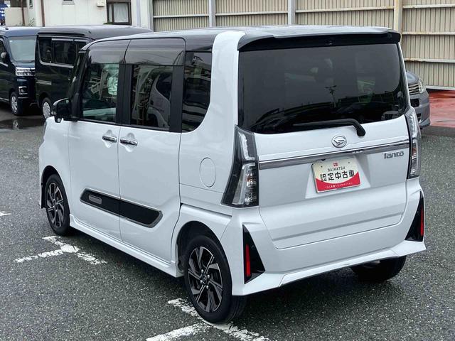 タントカスタムX全周囲カメラ リヤメッキガーニッシュ 両側パワスラ 14インチアルミ LEDヘッド/フォグ シートヒーター 電動駐車ブレーキ 運転席ロングスライド 上下2段調節式デッキボード 衝突被害軽減ブレーキ(千葉県)の中古車