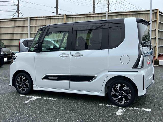 タントカスタムX全周囲カメラ リヤメッキガーニッシュ 両側パワスラ 14インチアルミ LEDヘッド/フォグ シートヒーター 電動駐車ブレーキ 運転席ロングスライド 上下2段調節式デッキボード 衝突被害軽減ブレーキ(千葉県)の中古車