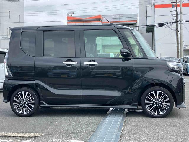 タントカスタムＲＳリミテッドターボ　バックカメラ　全車速追従クルコン　ＬＥＤヘッドライト　フォグランプ　オートライト　ＡＤＢ　両側電動スライド　シートヒーター　革巻ステアリング　コ−ナ−センサー　電動駐車ブレーキ　アルミホイール（千葉県）の中古車