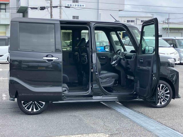 タントカスタムＲＳリミテッドターボ　バックカメラ　全車速追従クルコン　ＬＥＤヘッドライト　フォグランプ　オートライト　ＡＤＢ　両側電動スライド　シートヒーター　革巻ステアリング　コ−ナ−センサー　電動駐車ブレーキ　アルミホイール（千葉県）の中古車