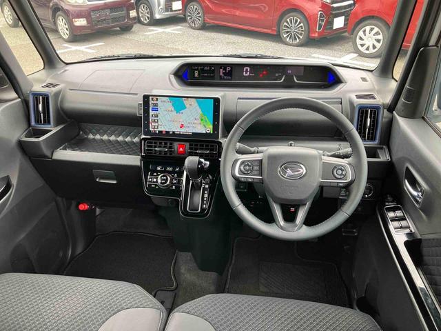 タントカスタムRS9型ナビ/BT/TV/DISC/バックカメラ 前後ドラレコ ETC ターボ 両側パワスラ 15インチアルミ LEDヘッド/フォグ シートヒーター 運転席ロングスライド クルコン 衝突被害軽減ブレーキ(千葉県)の中古車
