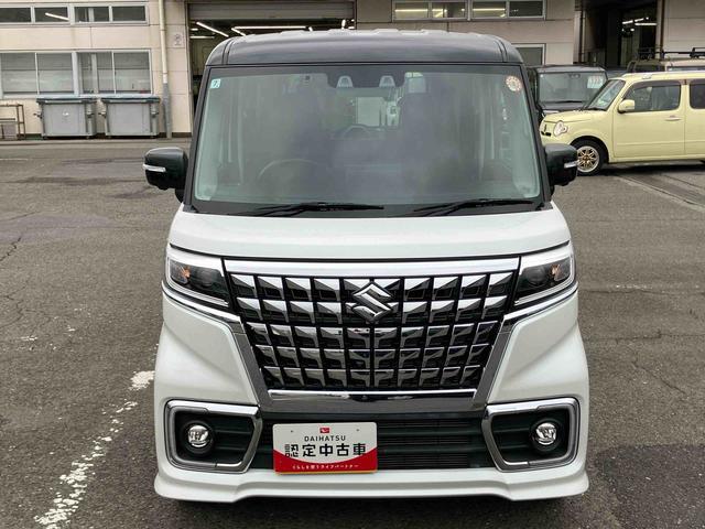 スペーシアカスタムハイブリッドXSターボハイブリッド ターボ 9型ナビ/TV/DVD/BT/USB 全周囲カメラ ETC 全車速追従クルコン 運転席シートヒーター LEDヘッドライト オートライト 衝突軽減装置 両側電動スライドドア アルミ(千葉県)の中古車