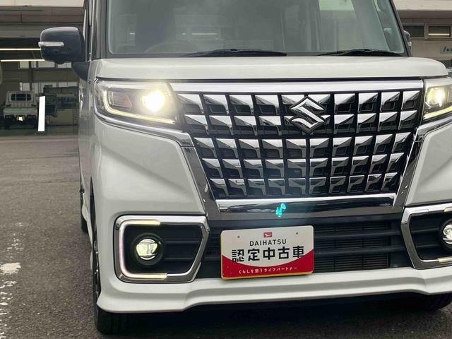 スペーシアカスタムハイブリッドXSターボハイブリッド ターボ 9型ナビ/TV/DVD/BT/USB 全周囲カメラ ETC 全車速追従クルコン 運転席シートヒーター LEDヘッドライト オートライト 衝突軽減装置 両側電動スライドドア アルミ(千葉県)の中古車