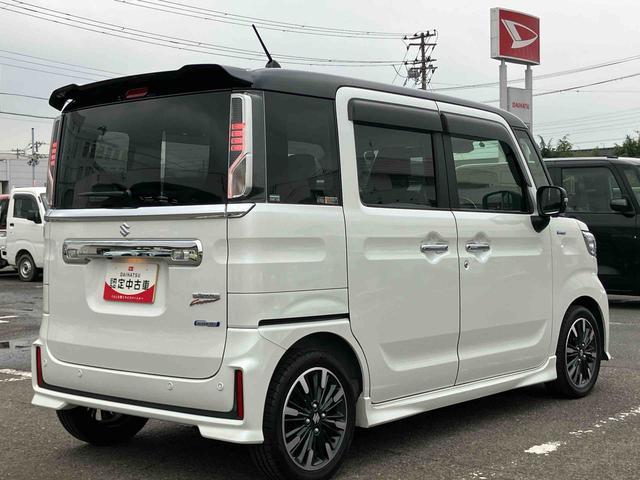 スペーシアカスタムハイブリッドXSターボハイブリッド ターボ 9型ナビ/TV/DVD/BT/USB 全周囲カメラ ETC 全車速追従クルコン 運転席シートヒーター LEDヘッドライト オートライト 衝突軽減装置 両側電動スライドドア アルミ(千葉県)の中古車