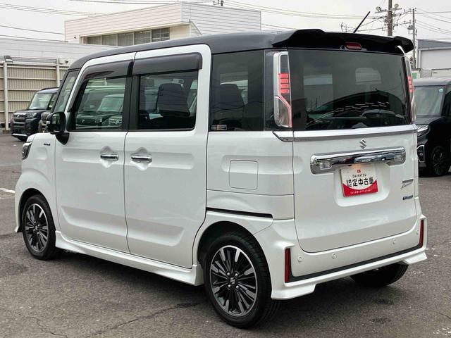 スペーシアカスタムハイブリッドXSターボハイブリッド ターボ 9型ナビ/TV/DVD/BT/USB 全周囲カメラ ETC 全車速追従クルコン 運転席シートヒーター LEDヘッドライト オートライト 衝突軽減装置 両側電動スライドドア アルミ(千葉県)の中古車