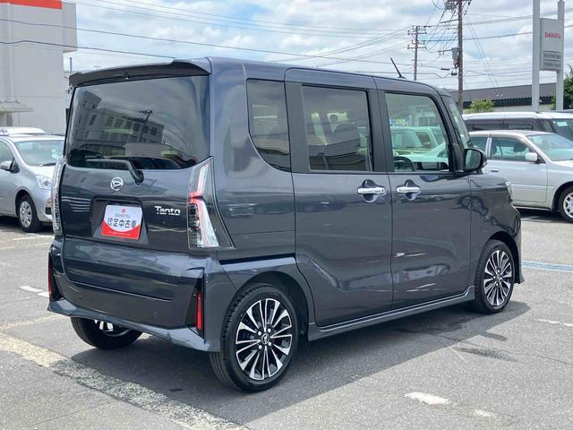 タントカスタムRSリミテッドターボ バックカメラ 全車速追従クルコン LEDヘッドライト フォグランプ オートライト ADB 両側電動スライド シートヒーター 革巻ステアリング コ−ナ−センサー 電動駐車ブレーキ アルミホイール(千葉県)の中古車