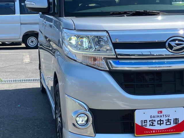 タントカスタムＲＳ　トップエディションＳＡIIターボ　ナビ／ワンセグ／ＵＳＢ／ＣＤ　バックカメラ　トップシェイドガラス　ＬＥＤヘッドライト　オートライト　衝突軽減装置　両側電動スライド　革巻ステアリング　キーフリー　イモビライザー　盗難防止警報（千葉県）の中古車