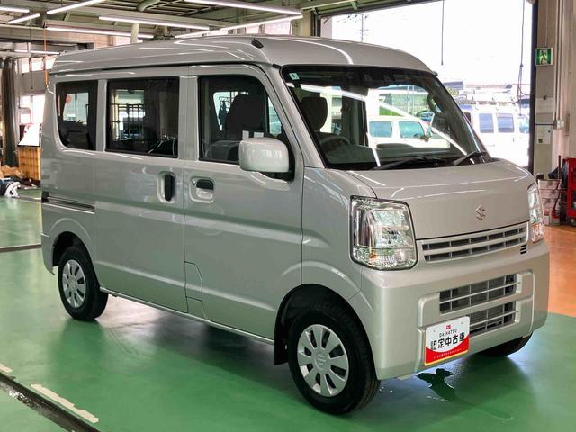 エブリイPCETC LEDヘッドライト オートライト 運転席シートヒーター 電動格納ドアミラー オーバーヘッドシェルフ キーレスエントリー アイドリングストップ 衝突軽減装置 横滑り防止装置 マニュアルエアコン(千葉県)の中古車