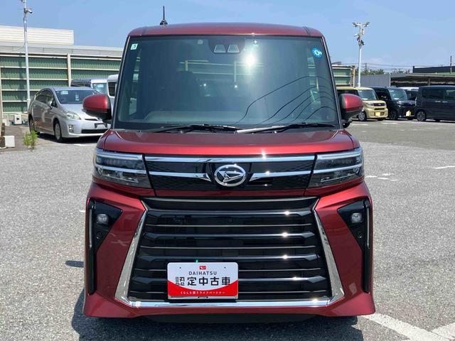 タントカスタムRSターボ ナビ/TV/DVD/BT/USB バックカメラ 前後ドラレコ ETC LEDヘッドライト オートライト スマアシ コ−ナ−センサー シートヒーター 両側電動スライドドア 革巻きハンドル アルミ(千葉県)の中古車