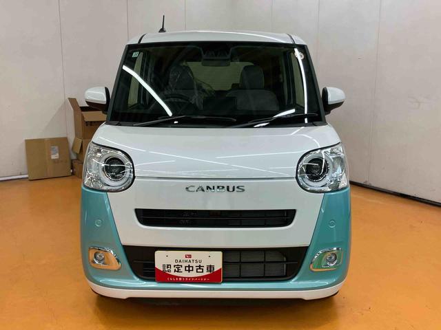 ムーヴキャンバスストライプスＧスマアシ　ダイハツ予防安全機能　置きラクボックス　ホットカップホルダー　前席シートヒーター　オートブレーキホールド付き電動パーキング　前後コーナーセンサー　プッシュエンジンスタート（千葉県）の中古車