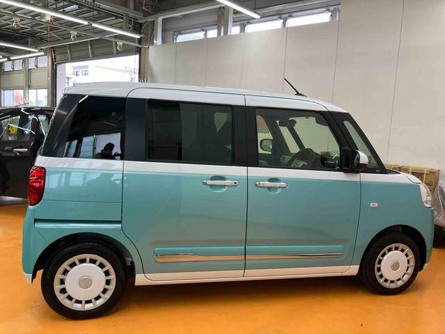 ムーヴキャンバスストライプスＧスマアシ　ダイハツ予防安全機能　置きラクボックス　ホットカップホルダー　前席シートヒーター　オートブレーキホールド付き電動パーキング　前後コーナーセンサー　プッシュエンジンスタート（千葉県）の中古車