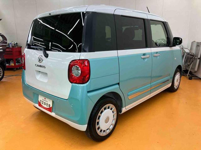 ムーヴキャンバスストライプスＧスマアシ　ダイハツ予防安全機能　置きラクボックス　ホットカップホルダー　前席シートヒーター　オートブレーキホールド付き電動パーキング　前後コーナーセンサー　プッシュエンジンスタート（千葉県）の中古車