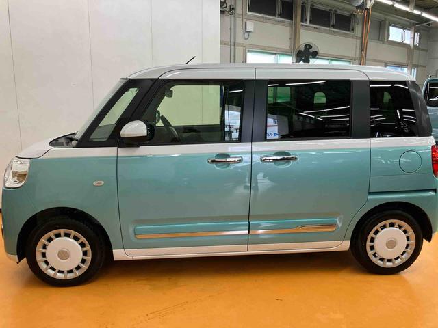 ムーヴキャンバスストライプスＧスマアシ　ダイハツ予防安全機能　置きラクボックス　ホットカップホルダー　前席シートヒーター　オートブレーキホールド付き電動パーキング　前後コーナーセンサー　プッシュエンジンスタート（千葉県）の中古車