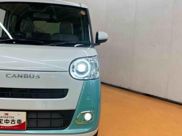 ムーヴキャンバスストライプスＧスマアシ　ダイハツ予防安全機能　置きラクボックス　ホットカップホルダー　前席シートヒーター　オートブレーキホールド付き電動パーキング　前後コーナーセンサー　プッシュエンジンスタート（千葉県）の中古車